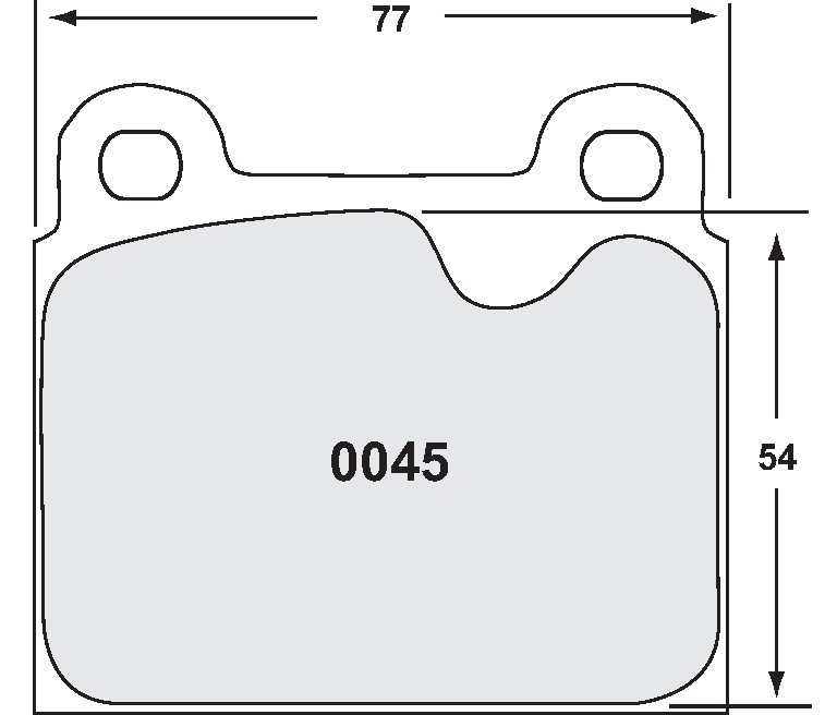 PFC 0045.08.15.44 Передні гальмівні колодки RACE 08 CMPD 15 мм для PORSCHE 911/911S 1972-1983 Photo-1 