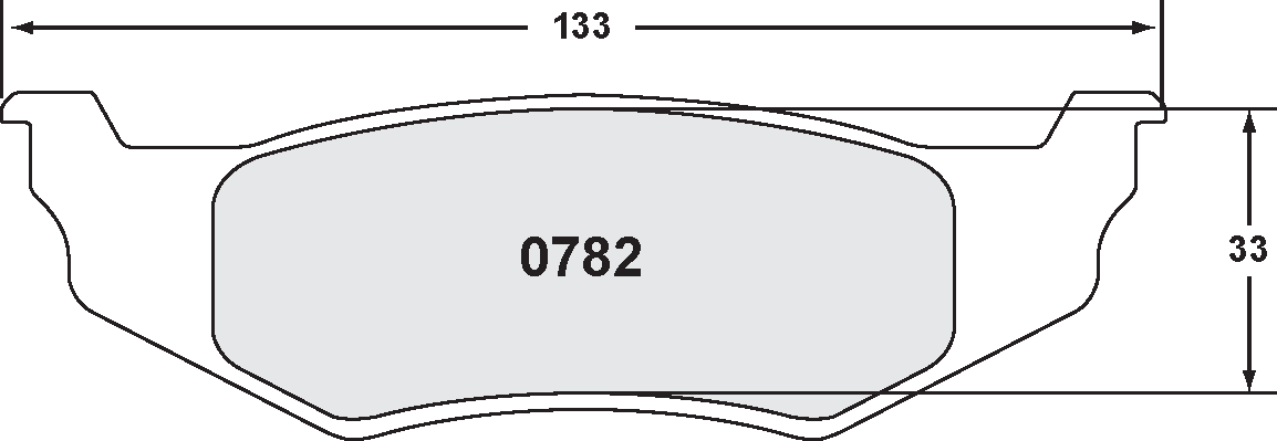 PFC 0782.22 Гальмівні колодки Z-RATED CARBON METALLIC задні для CHRYSLER PT Cruiser GT (01-08) Photo-1 