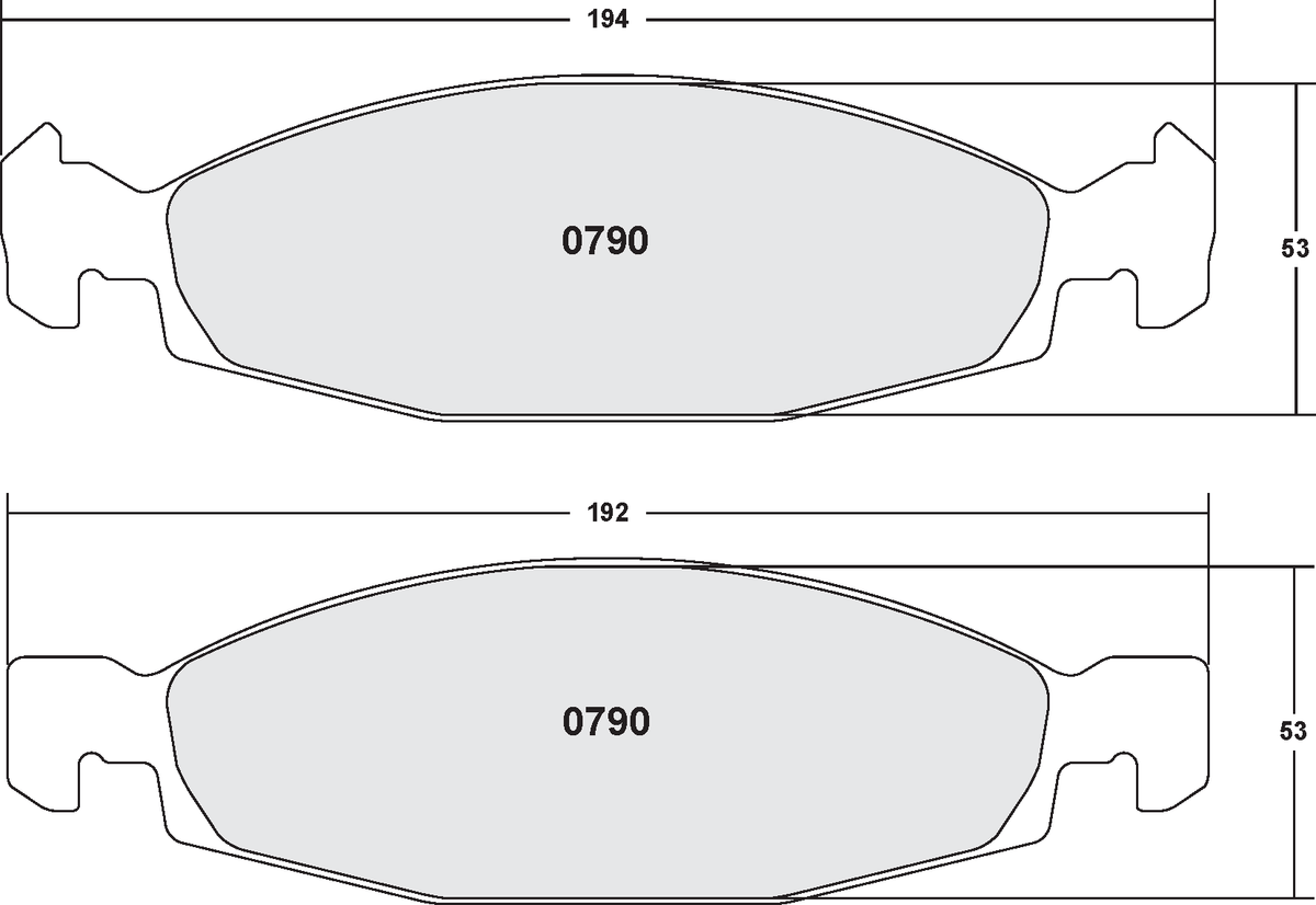 PFC 0790.22 Гальмівні колодки Z-RATED CARBON METALLIC Photo-0 