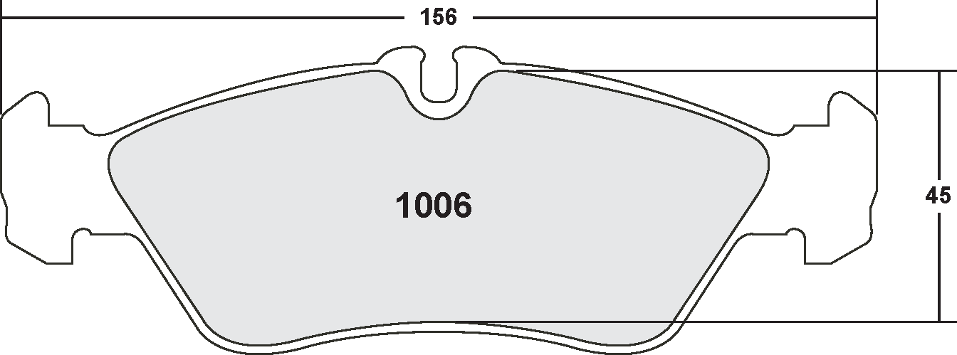 PFC 1006.10 Гальмівні колодки Z-RATED для MERCEDES-Benz Sprinter 200 & 300 Series Photo-1 