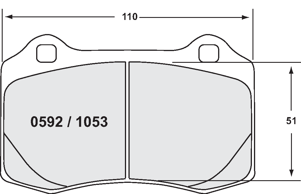 PFC 1053.10 гальмівні колодки задні Z-RATED для CHEVROLET Camaro ZL1 / MASERATI Gran Turismo 4.2/4 Photo-1 