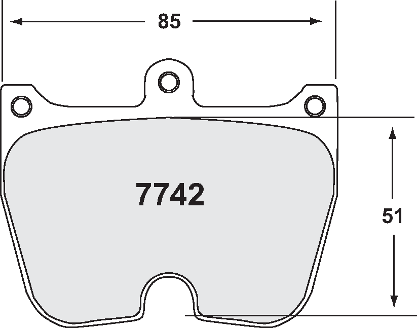 PFC 7742.03.20.44 Гальмівні колодки RACE 03 CMPD 20mm для Brembo 8-piston Photo-1 