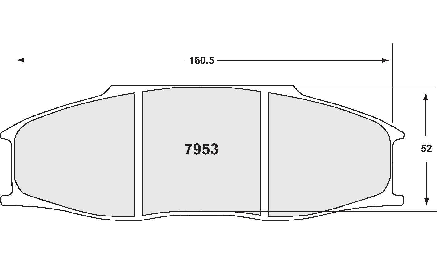 PFC 7953.15.30.44 Гальмівні колодки RACE 15 CMPD 30 мм (для супорта ZR53) для PORSCHE 911 GT3 / GT2 (997) Photo-1 