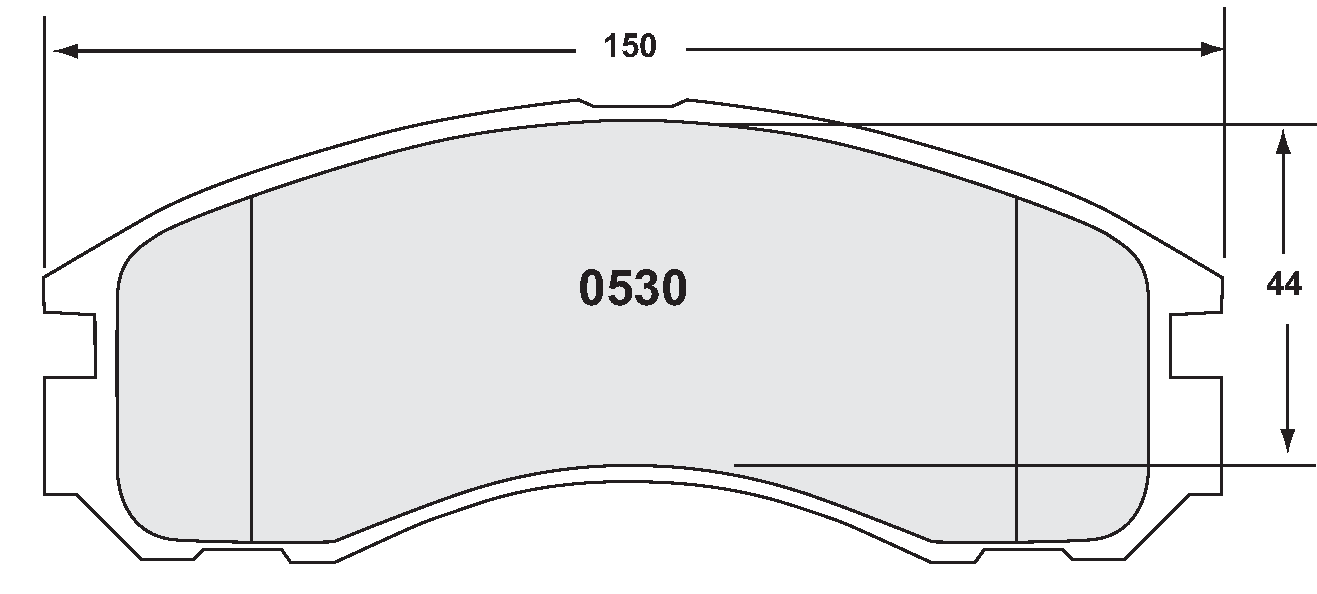 PFC 0530.22 Гальмівні колодки Z-RATED CARBON METALLIC передні MITSUBISHI Evo 4,6,8,9 Photo-1 