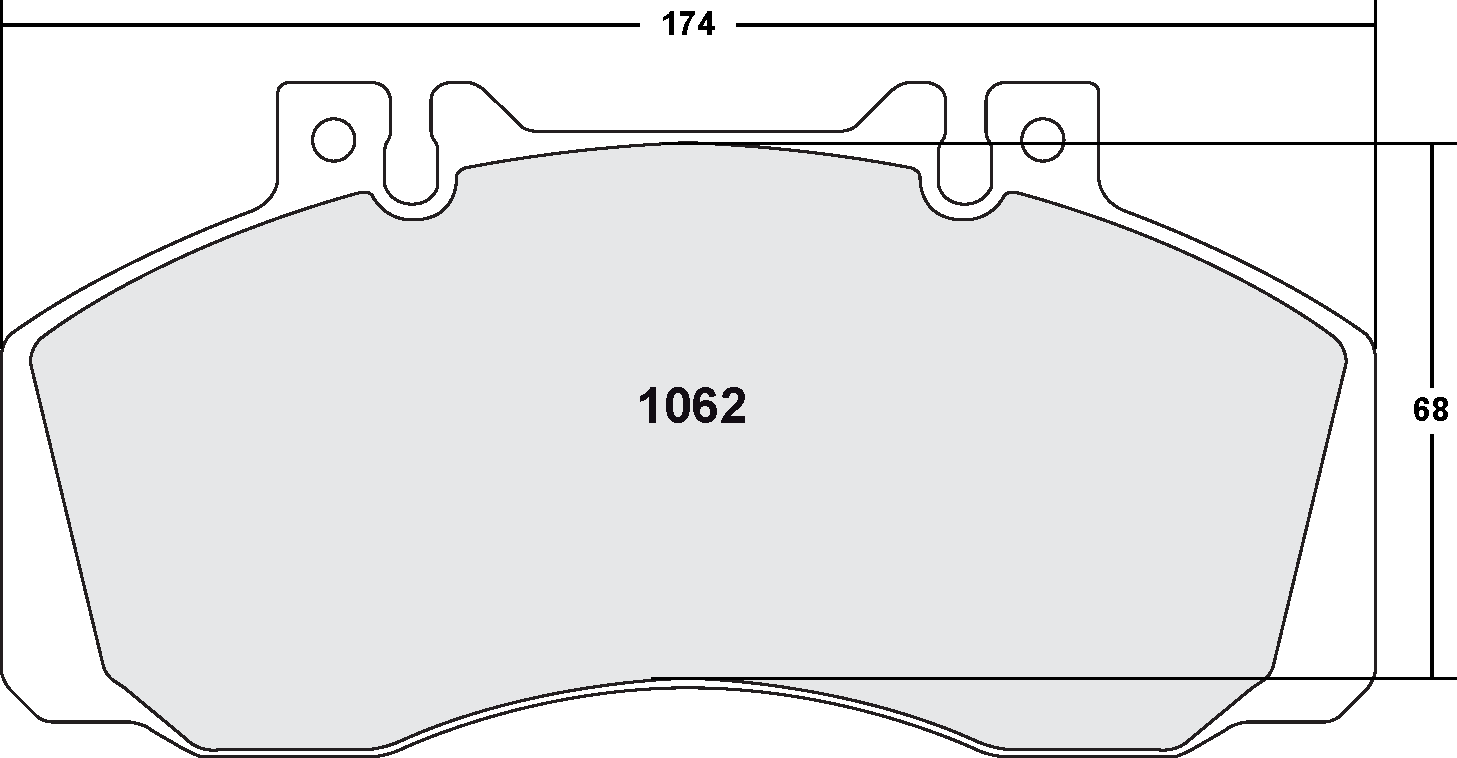 PFC 1062.10 Гальмівні колодки Z-RATED MERCEDES-Benz Vario Photo-0 