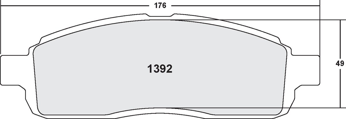 PFC 1392.22 Гальмівні колодки Z-RATED CARBON METALLIC Photo-0 