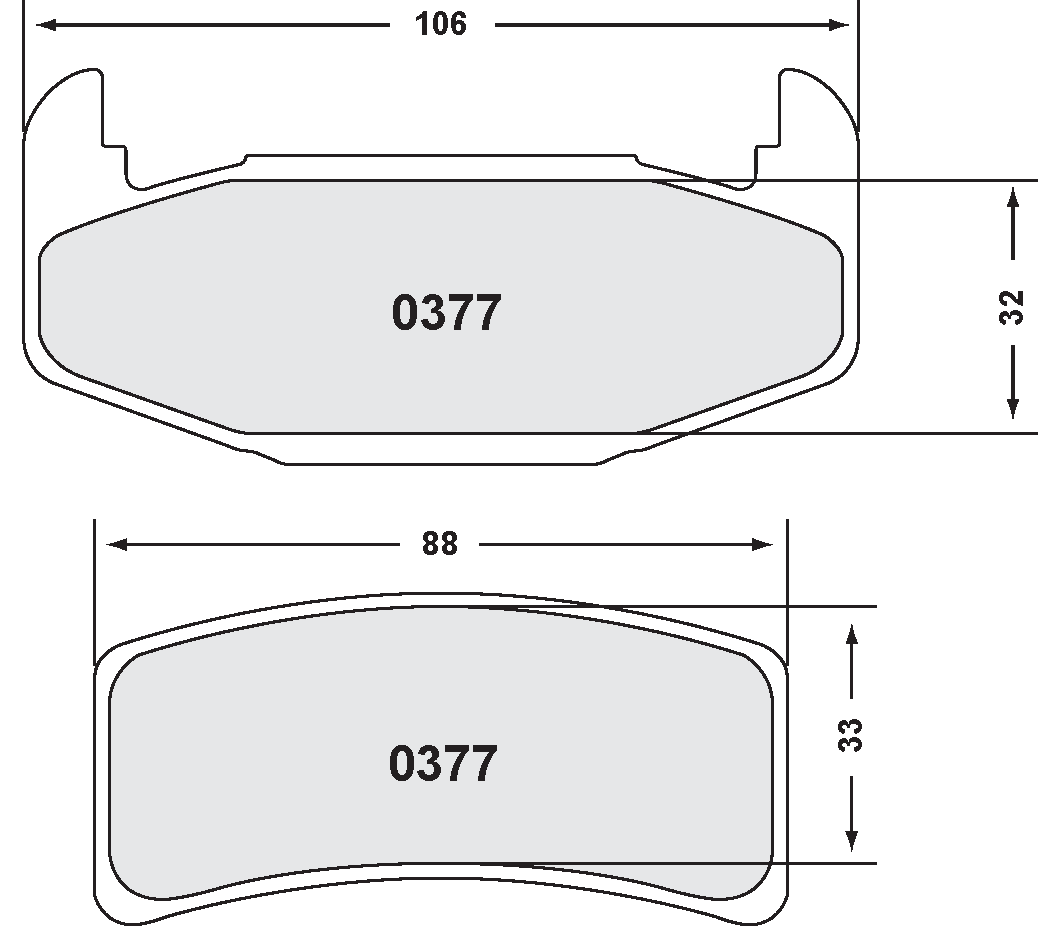 PFC 0377.22 Гальмівні колодки Z-RATED CARBON METALLIC Photo-0 