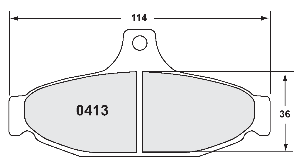 PFC 0413.22 Гальмівні колодки Z-RATED CARBON METALLIC для CHEVROLET CORVETTE C4 Photo-1 