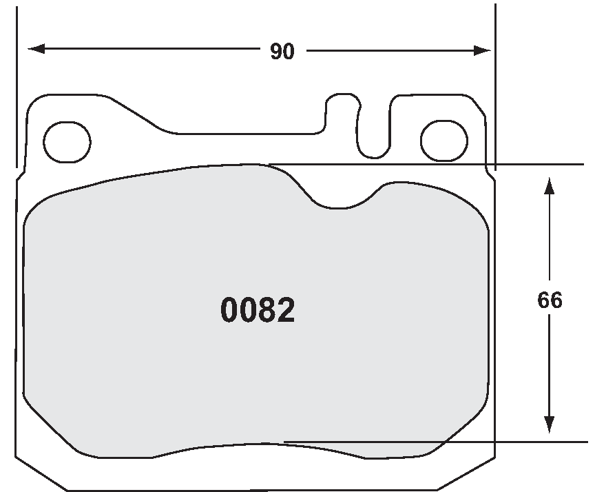 PFC 0082.22 Гальмівні колодки Z-RATED CARBON METALLIC для MACK FAW536D Photo-1 