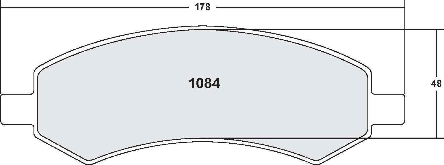 PFC 1084.22 Задні гальмівні колодки Z-RATED для DODGE Ram 1500 2007-2012 / RAM 1500 2007-2019 Photo-0 