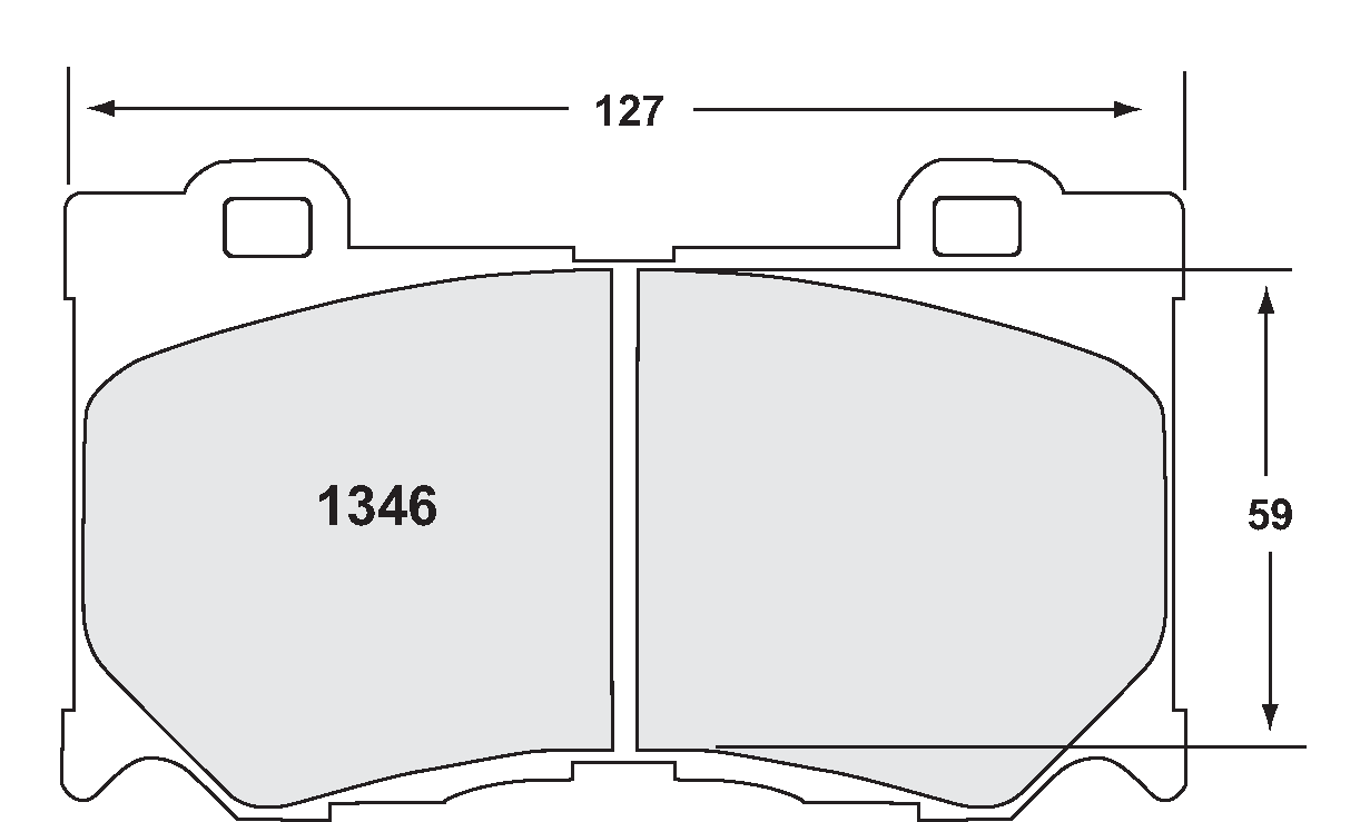 PFC 1346.22 гальмівні колодки передні z-RATED CARBON METALLIC для NISSAN 370Z 2009 Photo-1 