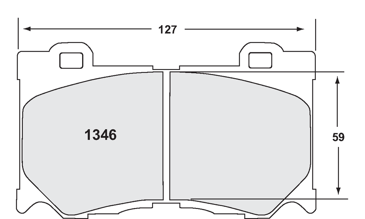PFC 1346.22 гальмівні колодки передні z-RATED CARBON METALLIC для NISSAN 370Z 2009 Photo-0 