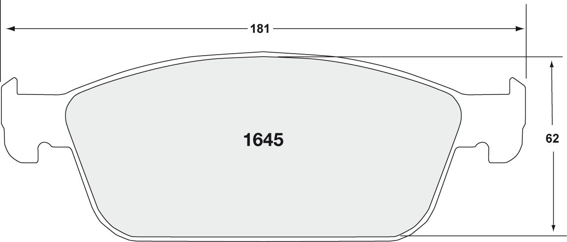 PFC 1645.22 Передні гальмівні колодки Z-RATED для FORD Focus ST 2013 - 2014 Photo-0 