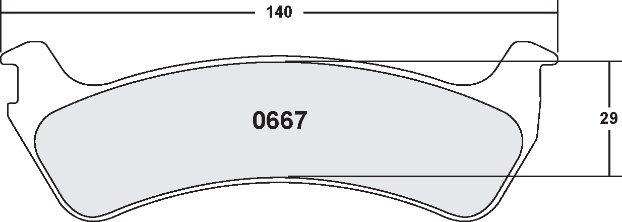 PFC 0667.22 Гальмівні колодки Z-RATED CARBON METALLIC для FORD Explorer (95-01) Photo-1 