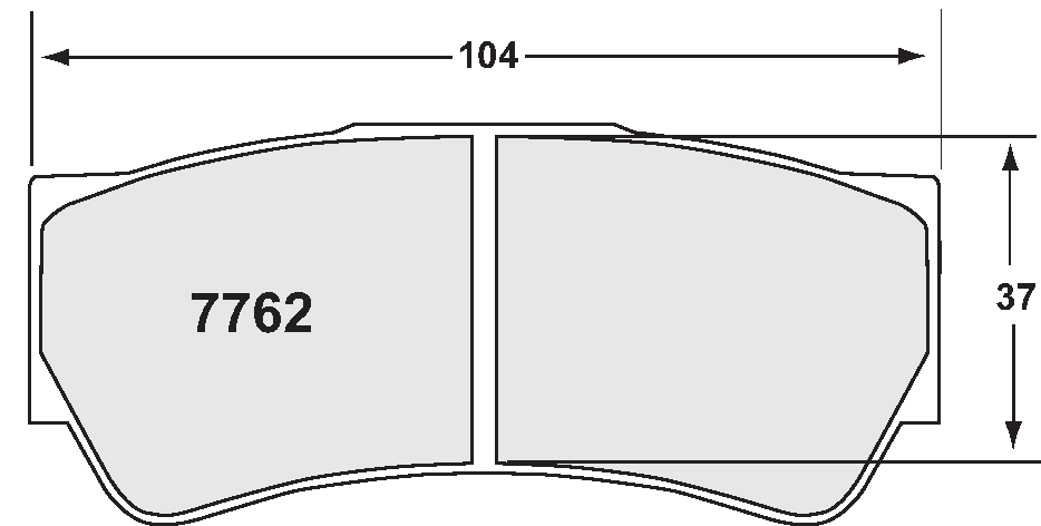 PFC 7762.01.16.44 Гальмівні колодки RACE 01 CMPD 16mm для Brembo mula 3 (16mm) Dallara F312 Photo-1 