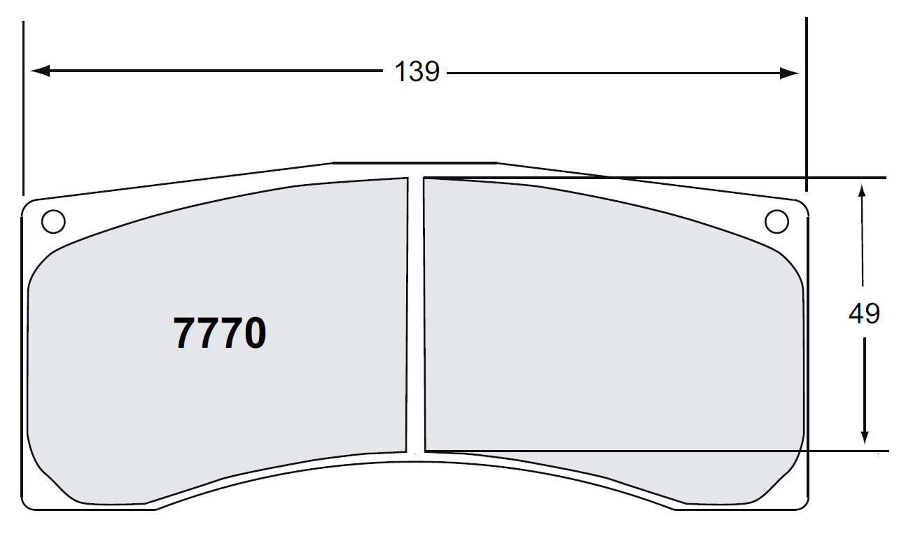 PFC 7770.35.26.44 Гальмівні колодки RACE 35 CMPD 26mm для MITSUBISHI Evo (Gr.N Gravel) Photo-0 