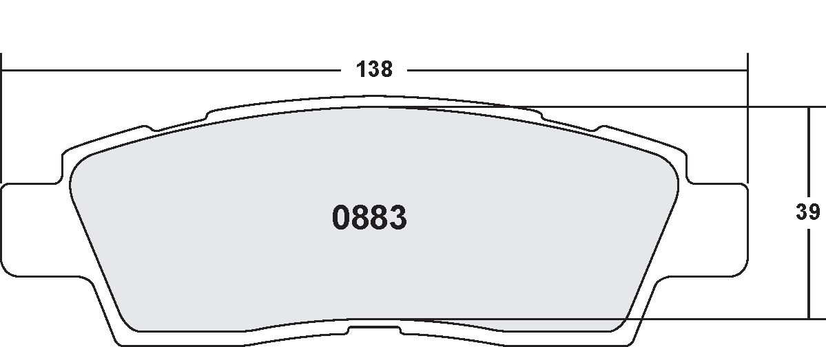 PFC 0883.22 Гальмівні колодки Z-RATED CARBON METALLIC Photo-0 