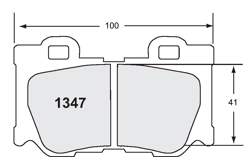 PFC 1347.22 Гальмівні колодки Z-RATED CARBON METALLIC задні NISSAN 370Z 2009 р.в. Photo-1 