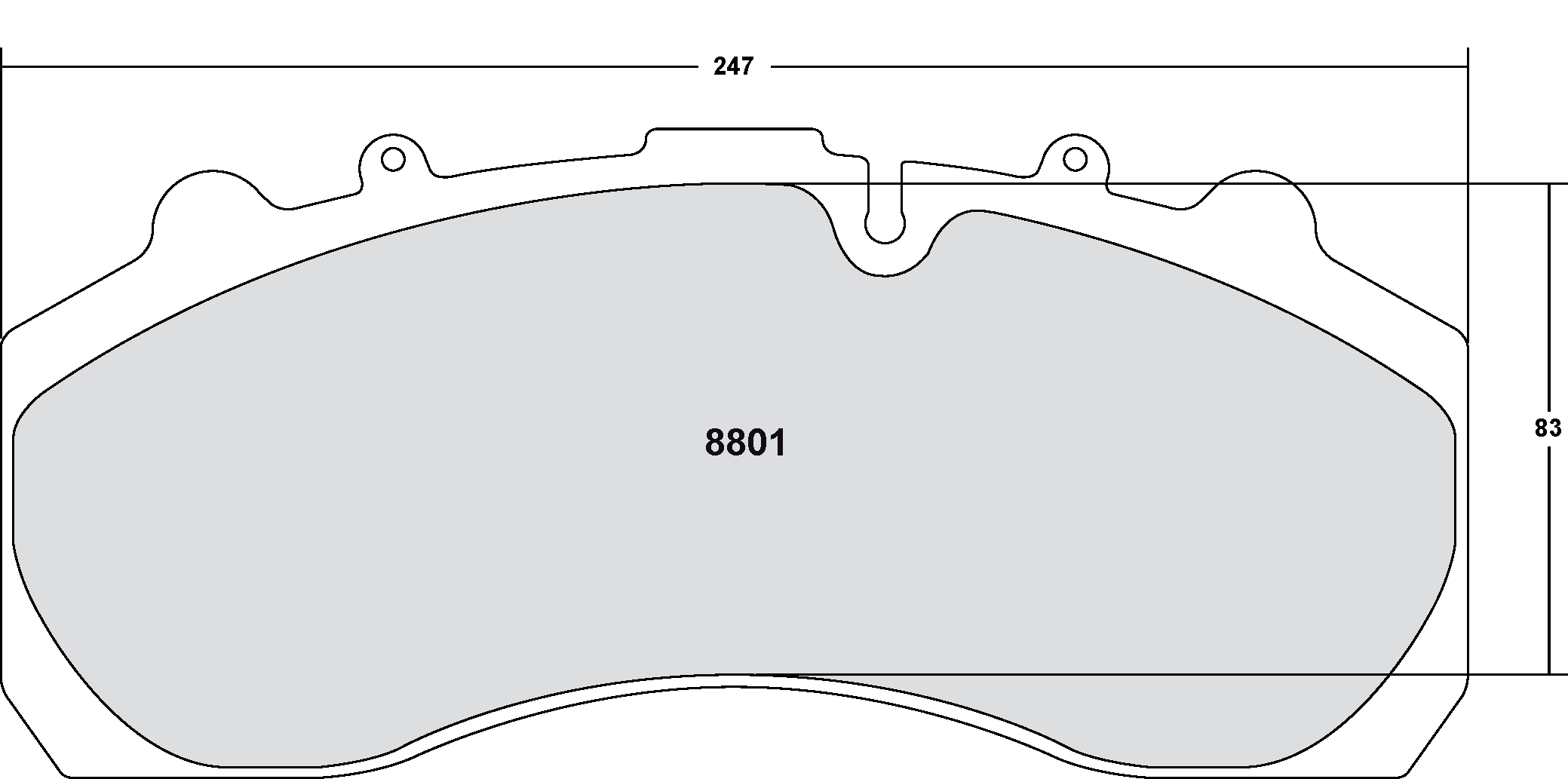 PFC 8801.10 Гальмівні колодки Z-RATED ECV Photo-0 