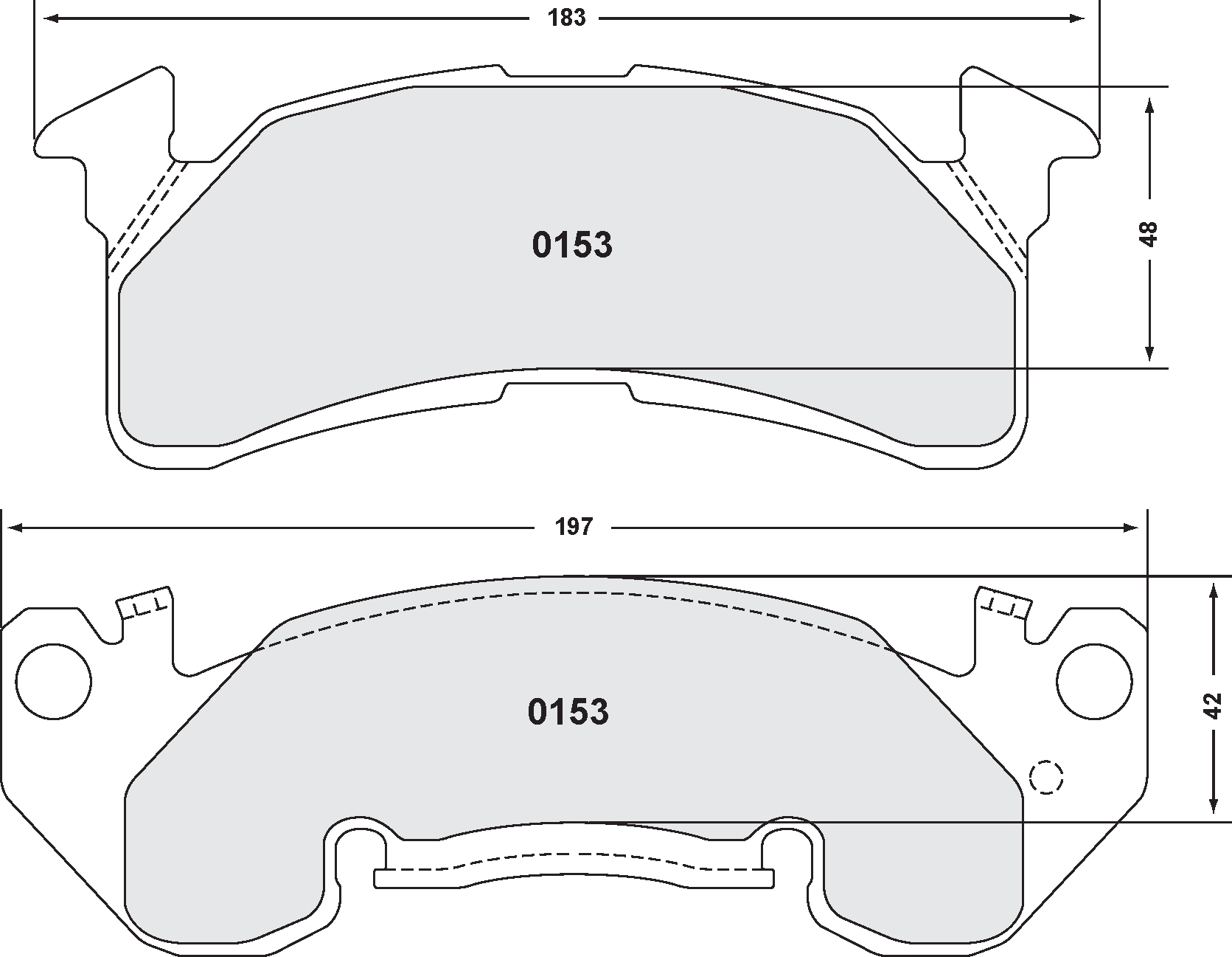 PFC 0153.22 Гальмівні колодки Z-RATED CARBON METALLIC CHEVY C20 Photo-1 