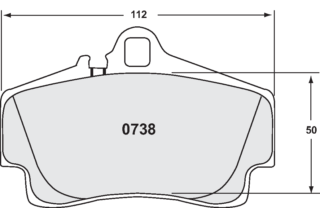 PFC 0738.11.16.44 Гальмівні колодки RACE 11 CMPD 16mm задні для PORSCHE 718 2016 Cayman / S Photo-1 