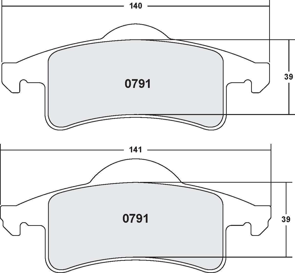 PFC 0791.22 Гальмівні колодки Z-RATED CARBON METALLIC Photo-1 