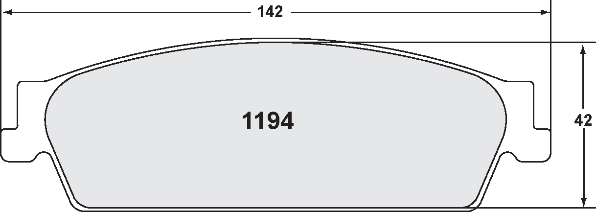 PFC 1194.22 Гальмівні колодки Z-RATED CARBON METALLIC Photo-0 