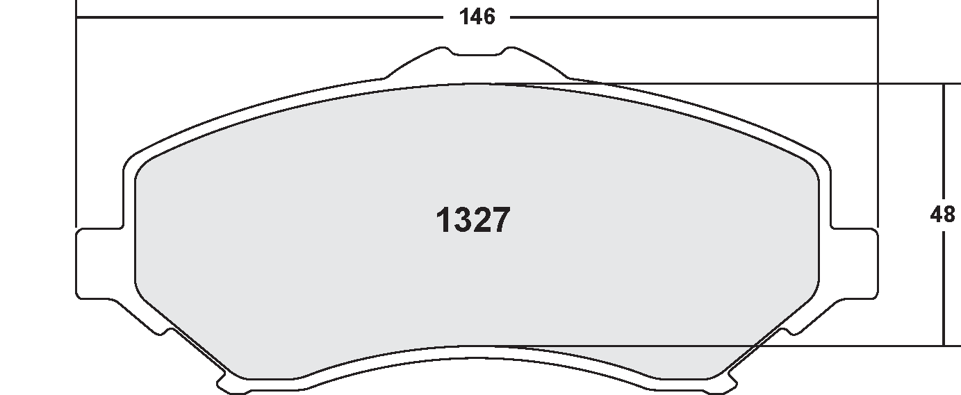 PFC 1327.22 Гальмівні колодки z-rated передні для DODGE RAM (2012-13)/JEEP Wrangler (2007-13) Photo-1 