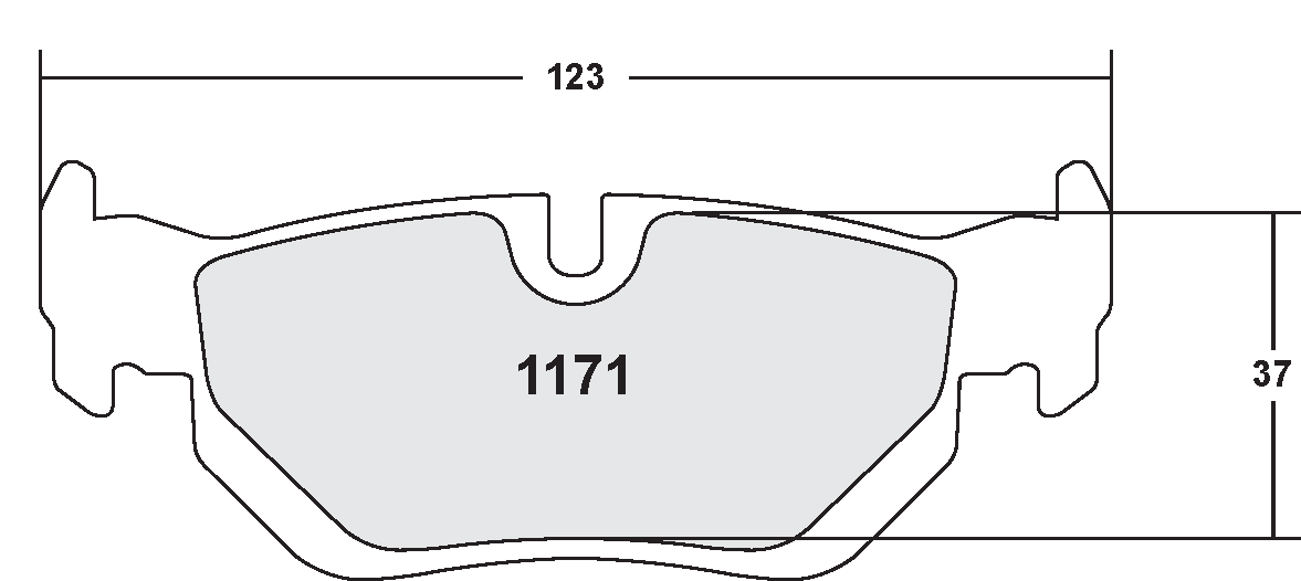 PFC 1171.01.17.44 Гальмівні колодки RACE 01 CMPD 17mm задні для BMW 330i 2004-E90 / E91 Photo-0 