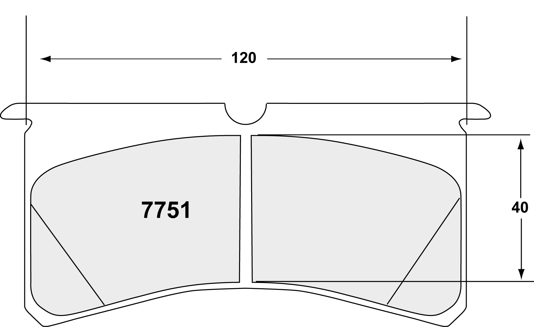 PFC 7751.97.20.44 Гальмівні колодки RACE 97 CMPD 20mm для AP CP8240 / CP8241 / CP8250 4-piston s Photo-1 