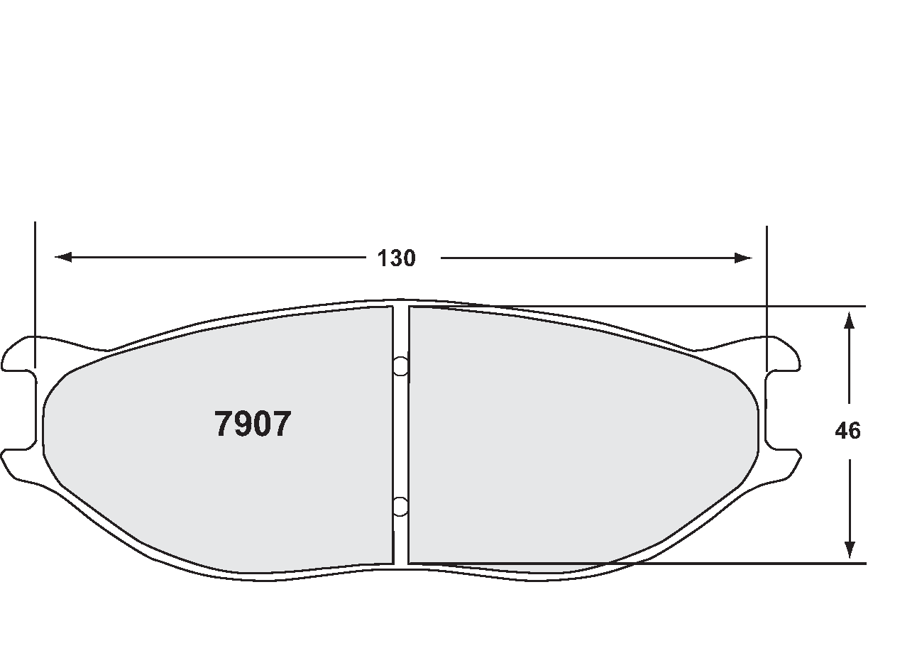 PFC 7907.01.19.34 Гальмівні колодки RACE 01 CMPD 19mm для ZR34, ZR41 & ZR94 s (46mm radial depth) Photo-1 