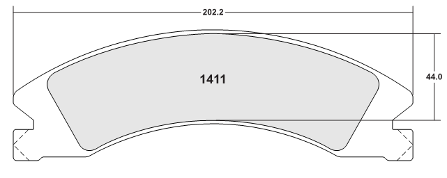 PFC 1411.22 Гальмівні колодки CARBON METALLIC Photo-1 