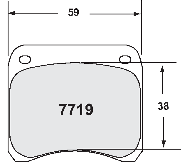 PFC 7719.80.11.04 Гальмівні колодки RACE 80 CMPD 11mm задні для RENAULT Clio S1600 (11mm) Tarmac Photo-1 