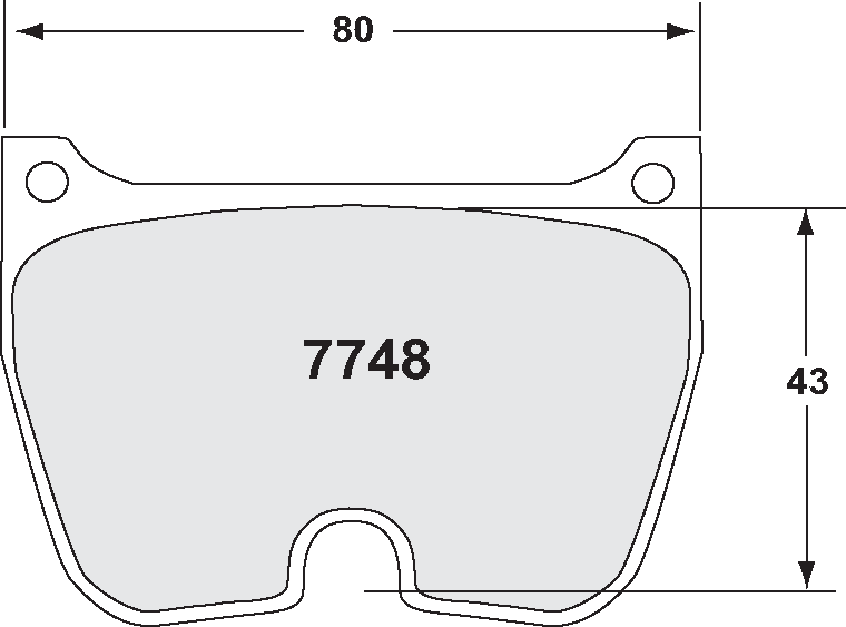 PFC 7748.95.20.08 Гальмівні колодки RACE 95 CMPD 20mm для Brembo 8-piston Photo-1 