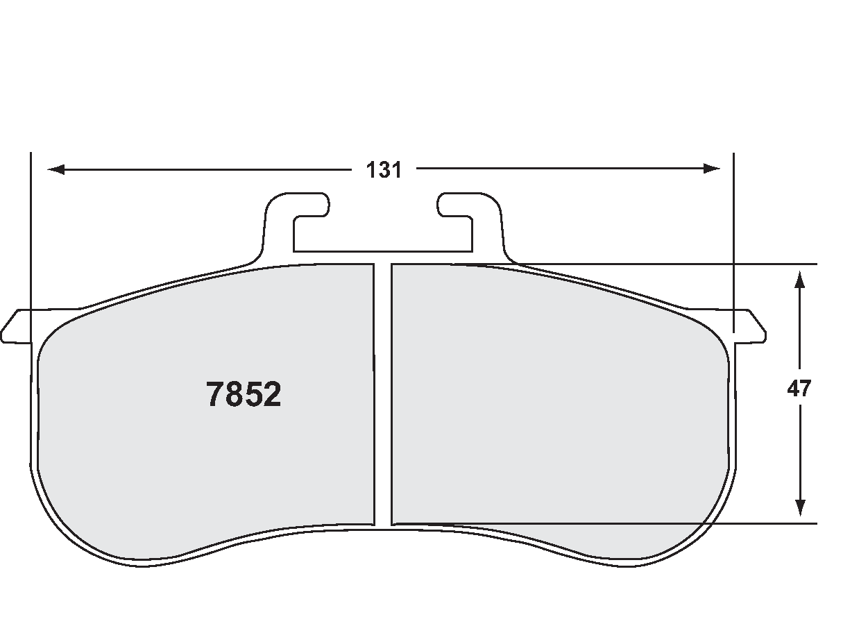 PFC 7852.12.21.44 Гальмівні колодки RACE 12 CMPD 21mm для BMW E46 M3 ZR33 & ZR45 Photo-1 