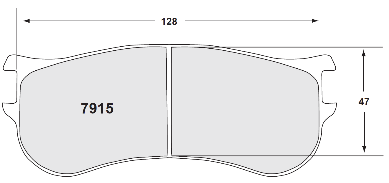 PFC 7915.11.19.44 Гальмівні колодки RACE 11 CMPD 19mm для RENAULT Clio R3T (Tarmac & Gravel) Photo-1 