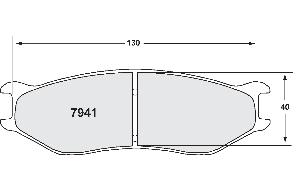 PFC 7941.01.19.34 Гальмівні колодки RACE 01 CMPD 19mm для ZR41 (40mm radial depth) Photo-1 