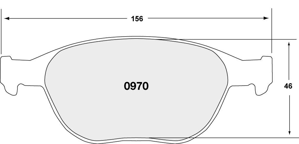 PFC 0970.22 Гальмівні колодки Z-RATED CARBON METALLIC передні для Fiesta Mk 5 ST150 2005- Photo-0 