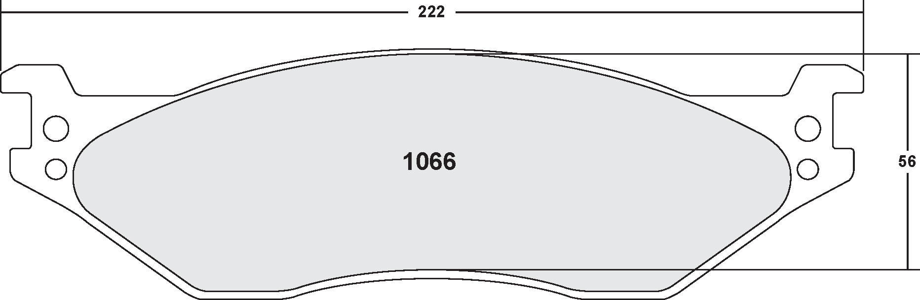 PFC 1066.10 Гальмівні колодки Z-RATED для FORD F550 Super Duty 2005 / FORD F59 Stripped Chassis 2008 Photo-1 