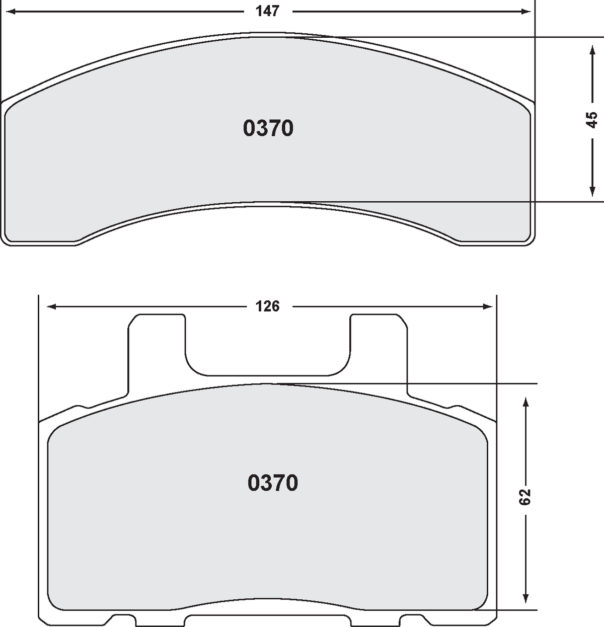 PFC 0370.22 Гальмівні колодки Z-RATED для CHEVROLET C2500 1992-2000 Photo-0 