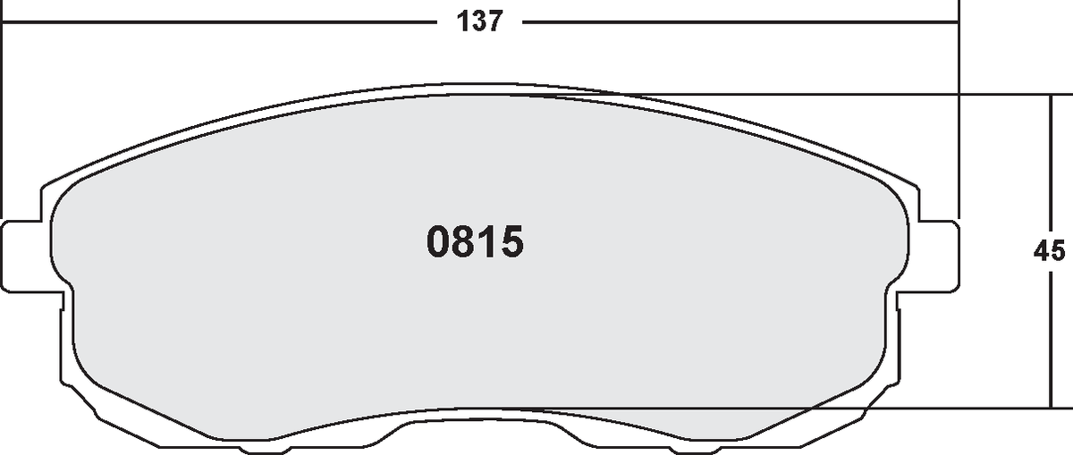 PFC 0815.22 Передні гальмівні колодки для INFINITI G35 / NISSAN 350Z 2009- Photo-0 