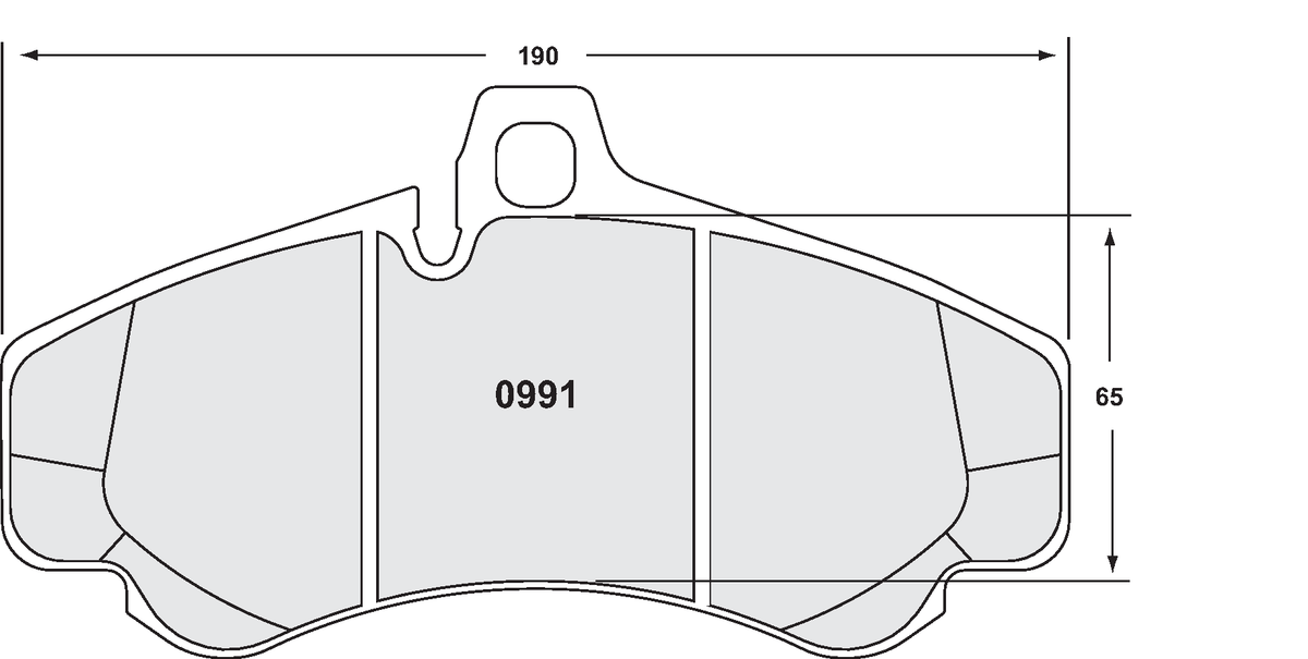 PFC 0991.13.17.44 Передні гальмівні колодки для PORSCHE 996 GT2/GT3 / 997 Turbo/GT3 380mm (13 компаунд, 17 мм) Photo-0 