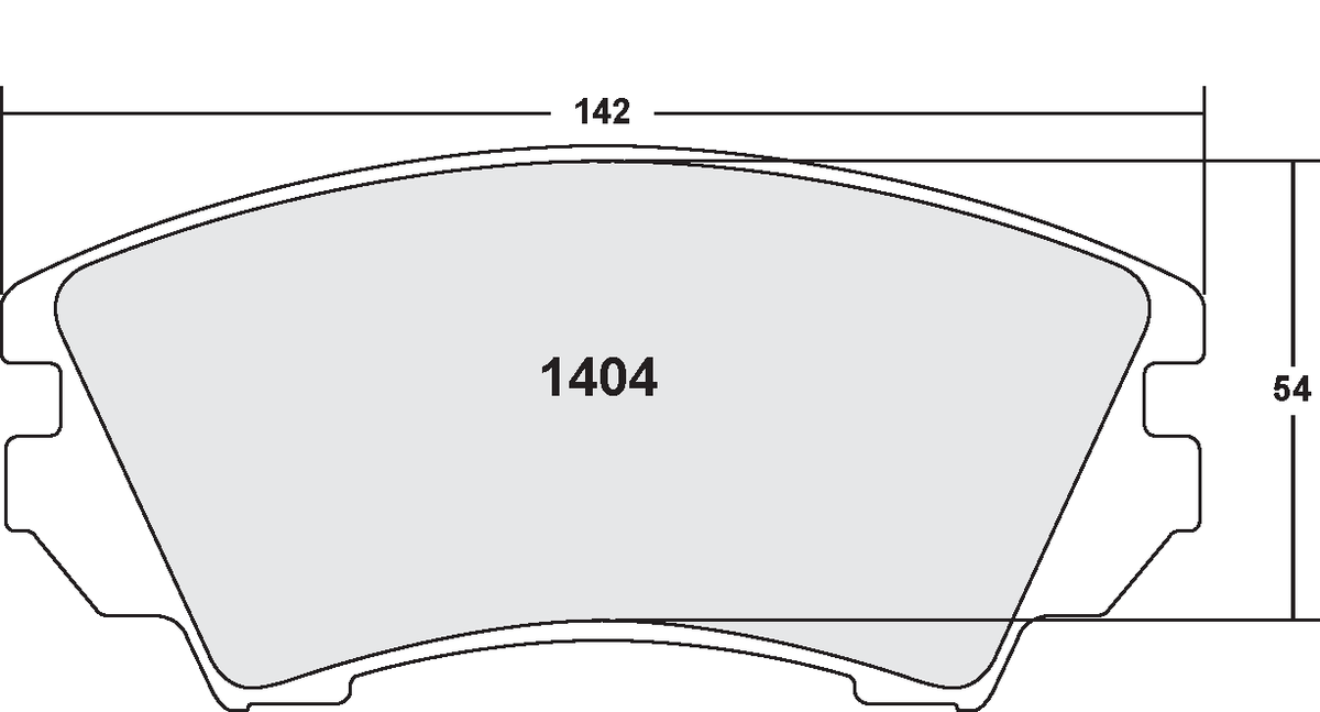PFC 1404.10 Передні гальмівні колодки Z-RATED для CHEVROLET Camaro 2010 - 2015 Photo-0 