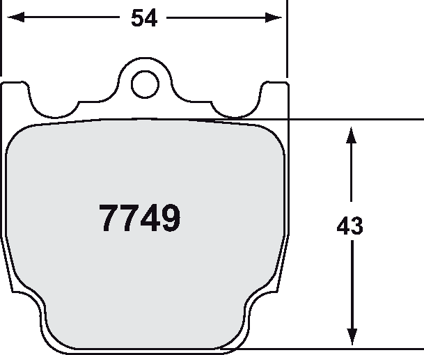 PFC 7749.99.20.12 Гальмівні колодки RACE 99 CMPD 20mm Photo-0 