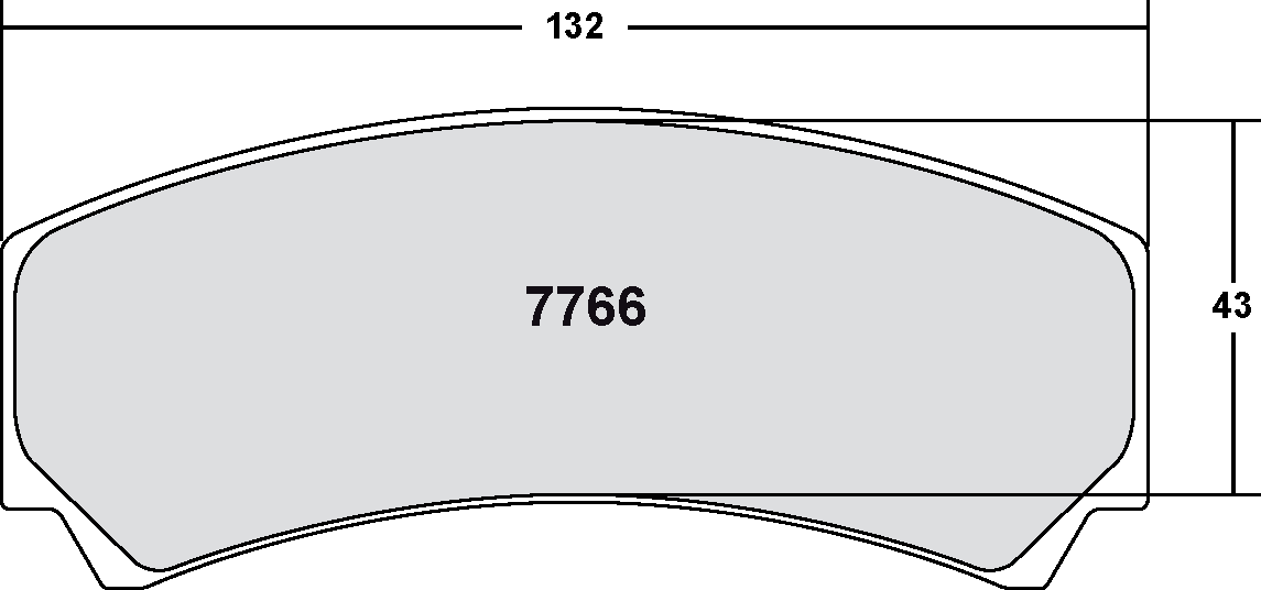 PFC 7766.01.17.44 Гальмівні колодки RACE 01 CMPD 17mm для SUBARU WRC-S12 (Tarmac) Photo-1 