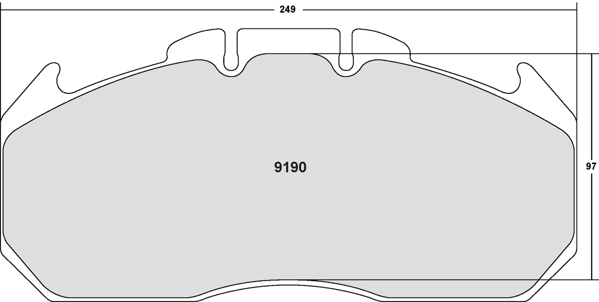 PFC 9190.10 Гальмівні колодки Z-RATED ECV Photo-0 