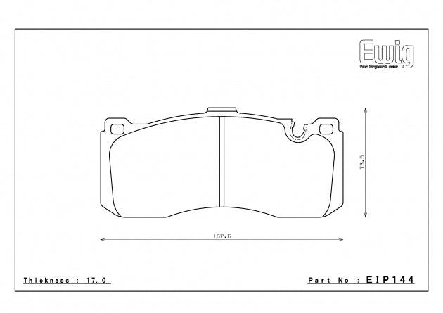 ENDLESS EIP144MX72 Гальмівні колодки передні для BMW E82/E87/E90/E91 Perf.Caliper Photo-0 