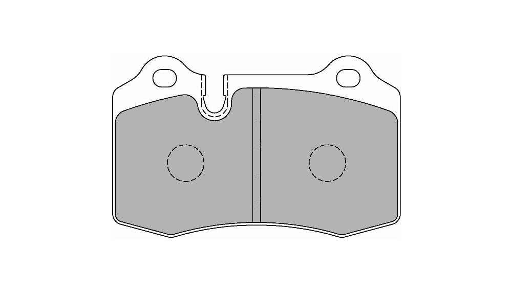 FERODO FCP1348H Гальмівні колодки задні DS2500 для JBT CM4P (малий) / BREMBO TESLA MODEL S Photo-3 