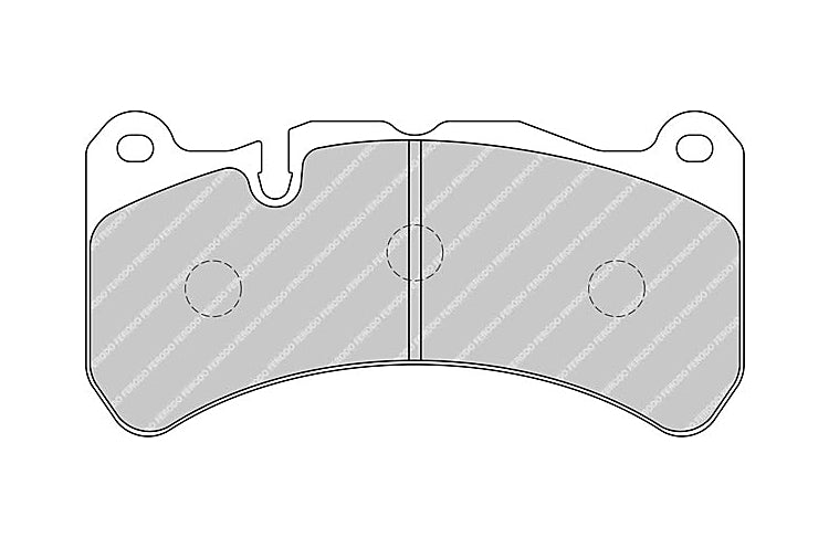 FERODO FRP3100R DS3000 К-т передніх гальмівних колодок для SUBARU WRX STI 2018 +/RA-R (Brembo 6-pot) Photo-0 