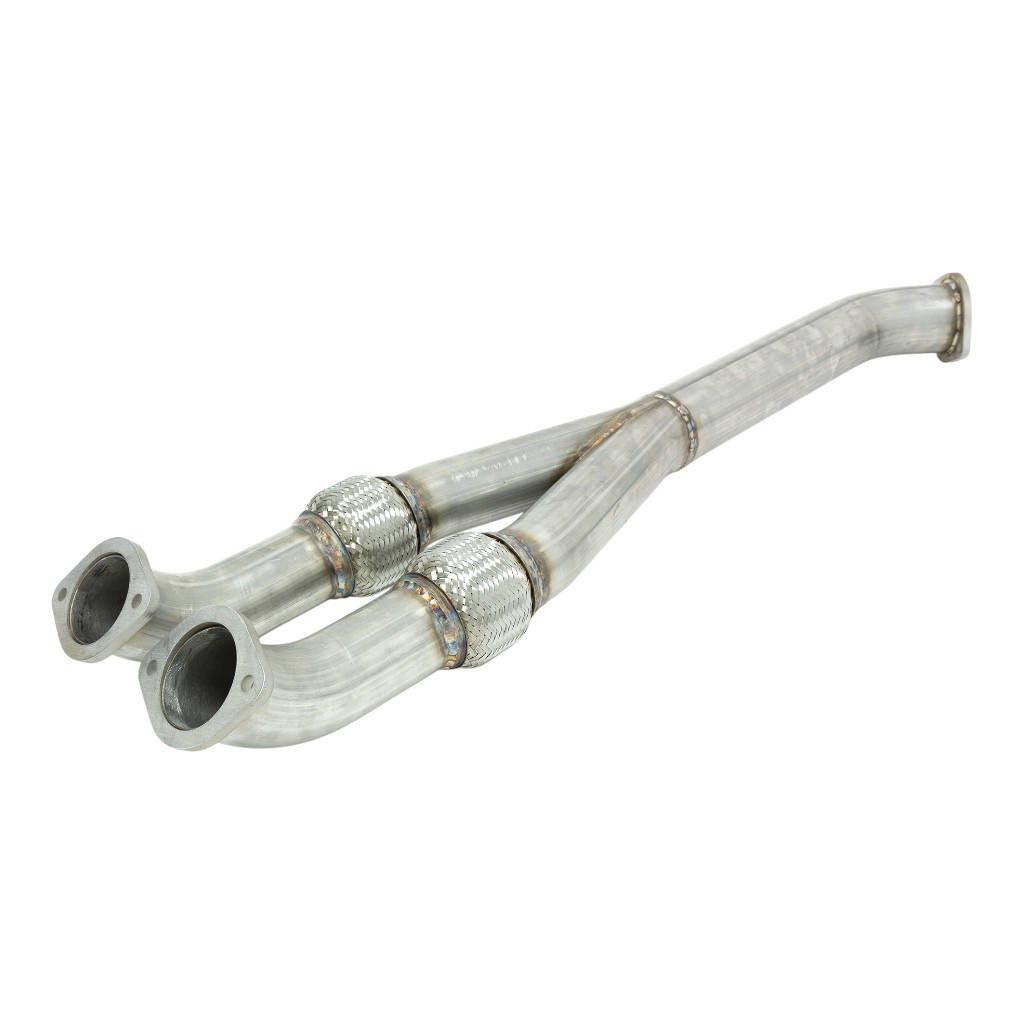 AMS ALP.07.05.0003-2 ALPHA GT-R 90mm Race midpipe/Y-Pipe non resonated 76mm exit Photo-0 